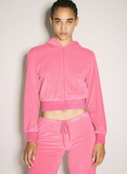 Balenciaga BB Motel Zip-Up Hooded Sweatshirt