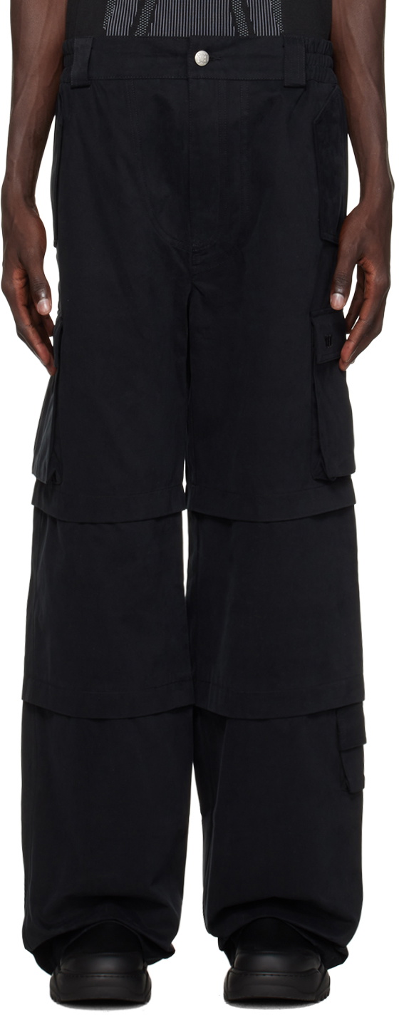 MISBHV Black Baggy Work Cargo Pants