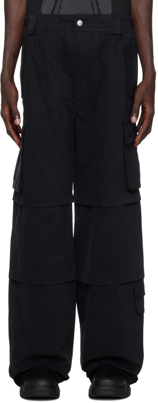 Photo: MISBHV Black Baggy Work Cargo Pants