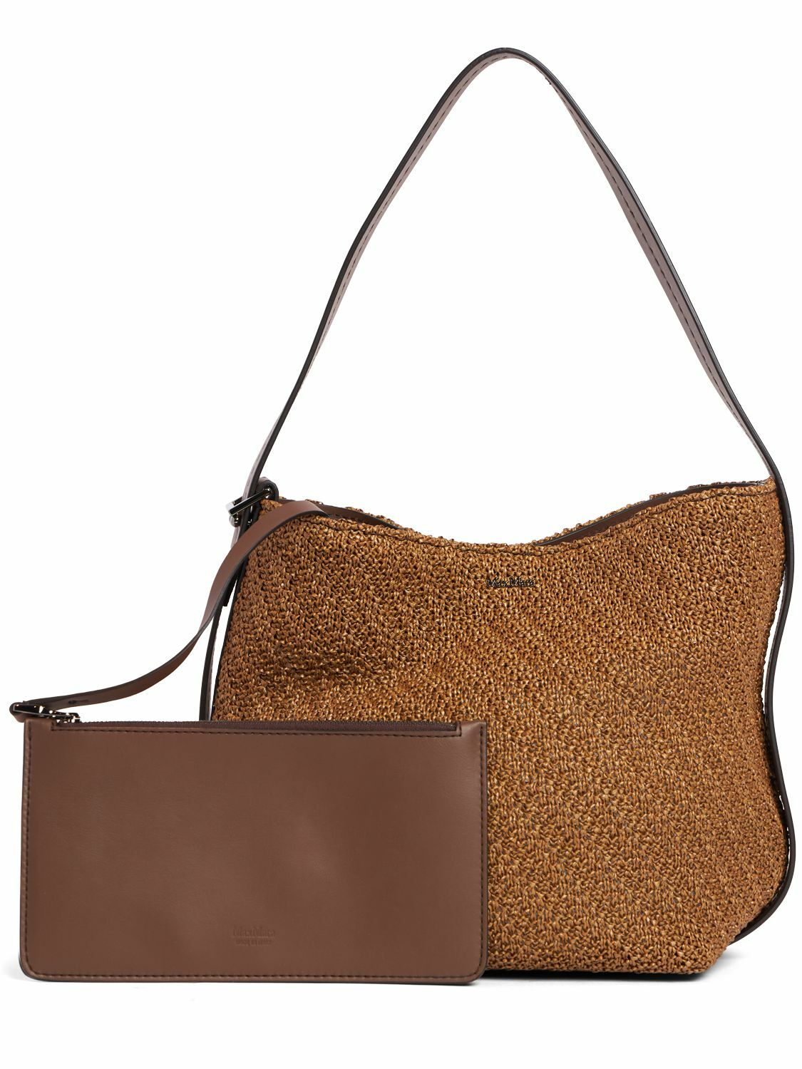 MAX MARA - Archetipo8 Raffia Effect Shoulder Bag Max Mara