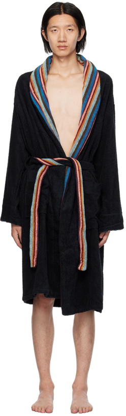 Photo: Paul Smith Black Artist Stripe Robe