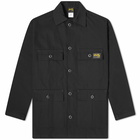 Stan Ray Men's Four Pocket Jacket in Black Ripstop