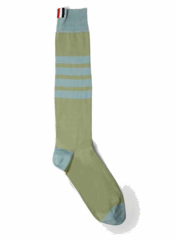 Photo: 4 Bar High Socks in Green