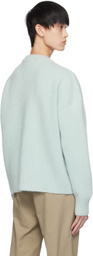 AMI Paris Blue Ami de Cœur Cloud Cardigan