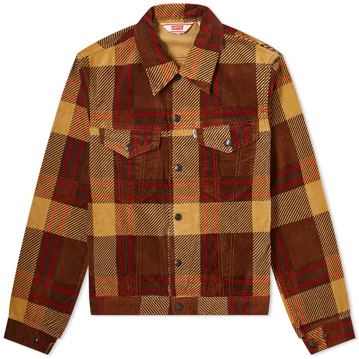 Photo: Levi's Vintage Clothing Checked Flannel Trucker Jacket
