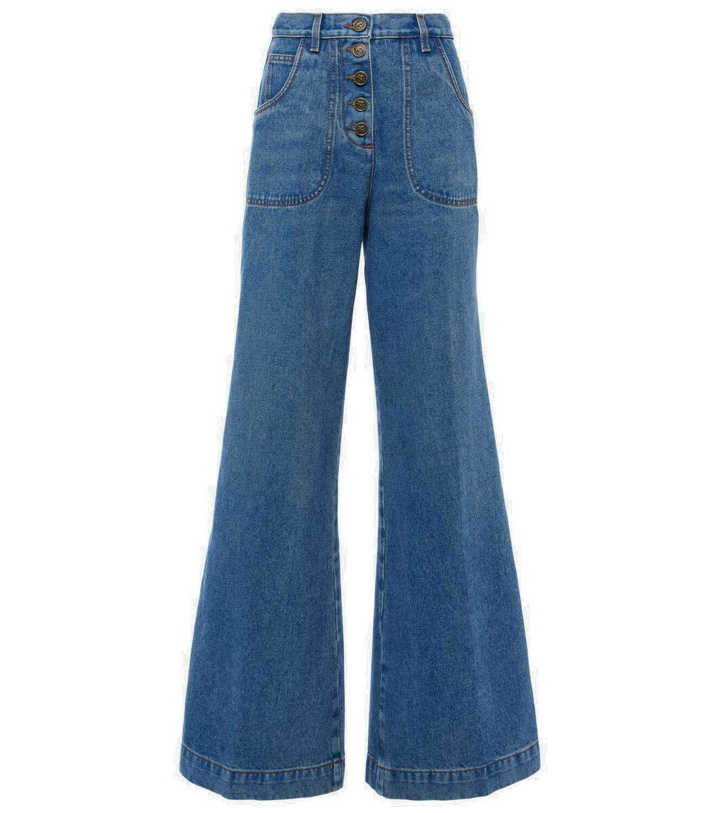 Photo: Etro Mid-rise flared jeans
