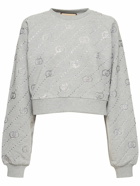 GUCCI - Gg Cotton Jersey Crop Sweatshirt