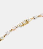 Spinelli Kilcollin Aysa 18kt yellow, rose, and white gold tennis bracelet with diamonds