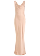 Norma Kamali Maria Satin Gown Light Pink