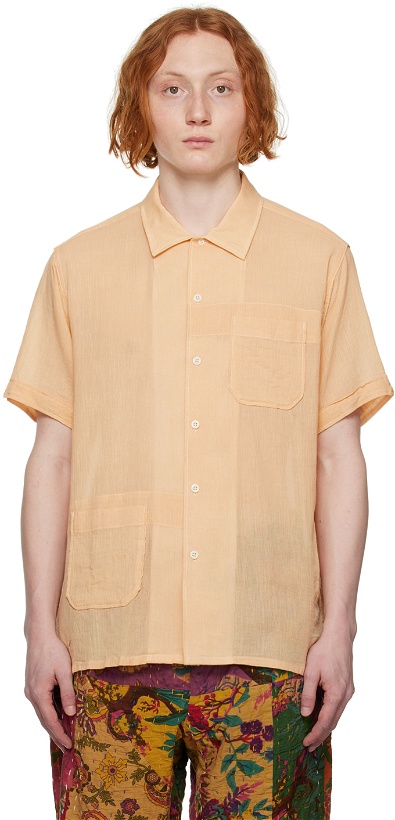 Photo: Engineered Garments Orange Camp Shirt