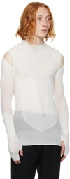 Dion Lee White Bodywear Long Sleeve T-Shirt