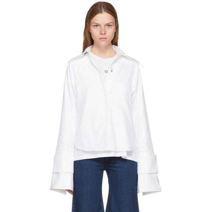 MARQUES' ALMEIDA ブラウス レディース MARQUES ALMEIDA/マルケスアルメイダ】FRONT FRILL TOP（シャツ