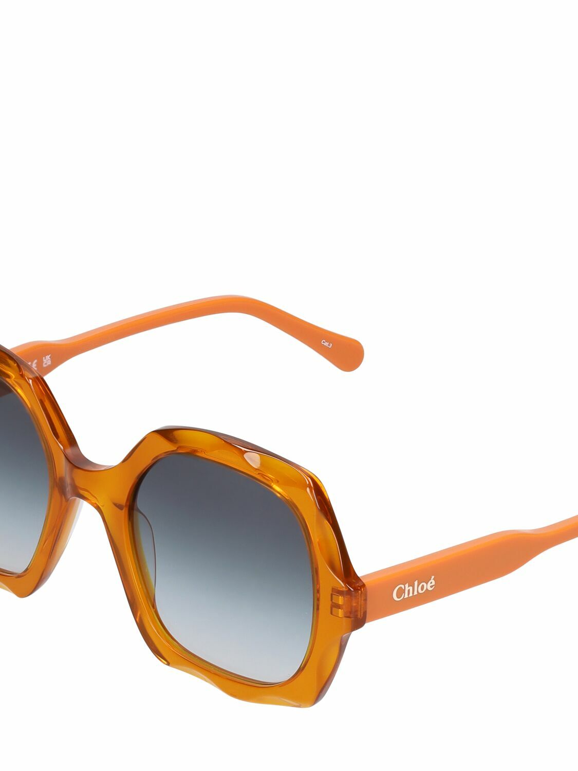 CHLOÉ Scalloped Squared Bio-acetate Sunglasses Chloe display picture 3