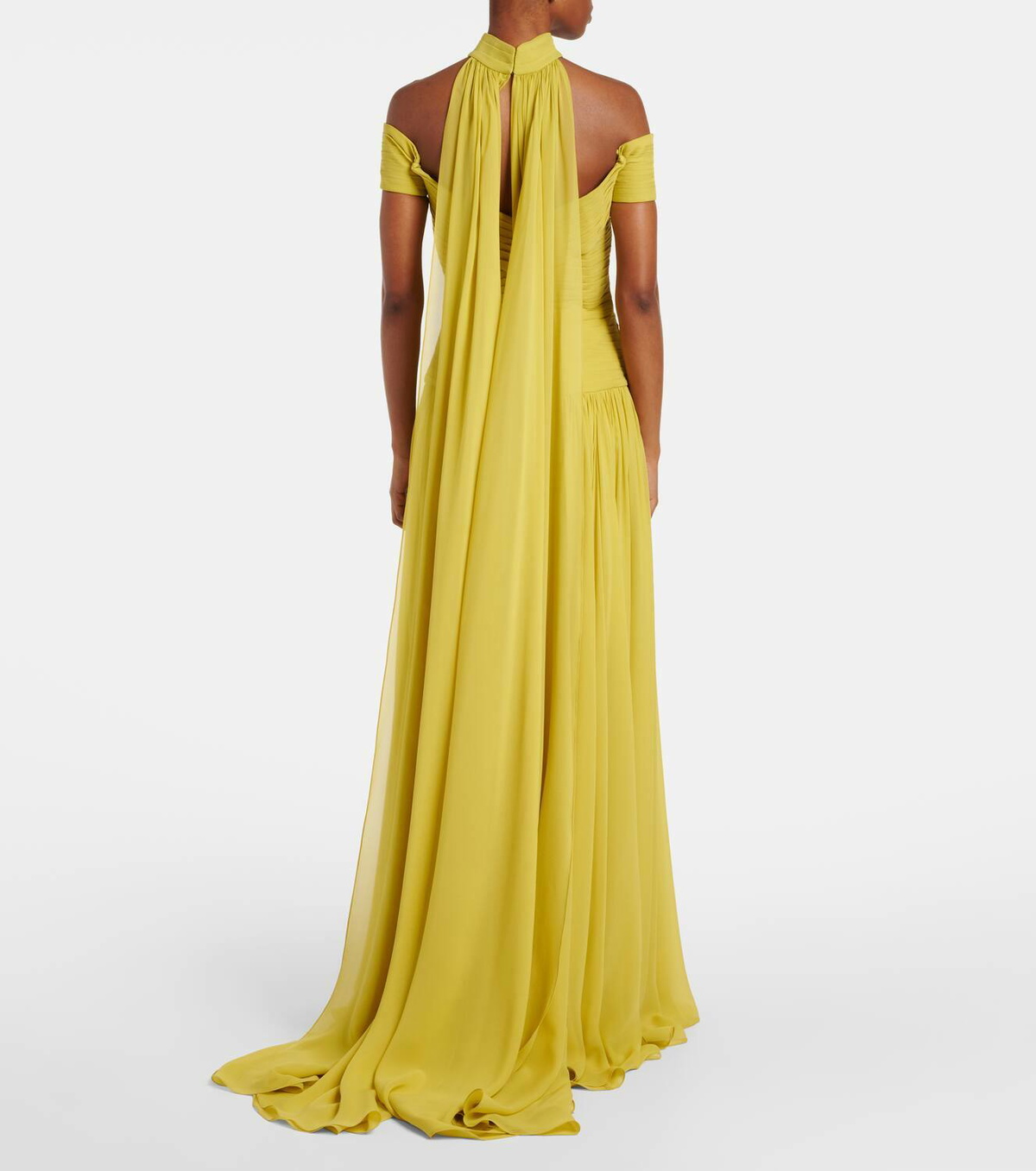 Elie Saab Draped cutout silk gown Elie Saab