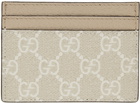 Gucci Beige Ophidia GG Card Holder