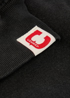 Cherry Los Angeles Zip-up Cotton Sweatshirt Black