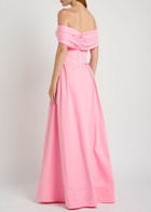 Rebecca Vallance Dianthe Off-the-shoulder Stretch-cotton Maxi Dress Pink