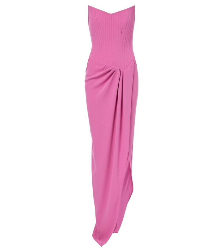 Photo: Alex Perry Draped crêpe corset gown