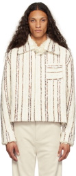 young n sang Off-White Hand-Woven Jacket