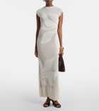 SIR Solange knitted semi-sheer maxi dress