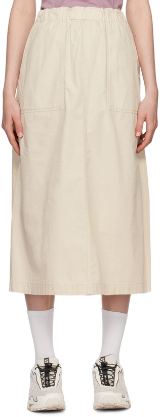 Photo: Snow Peak Off-White Takibi Maxi Skirt