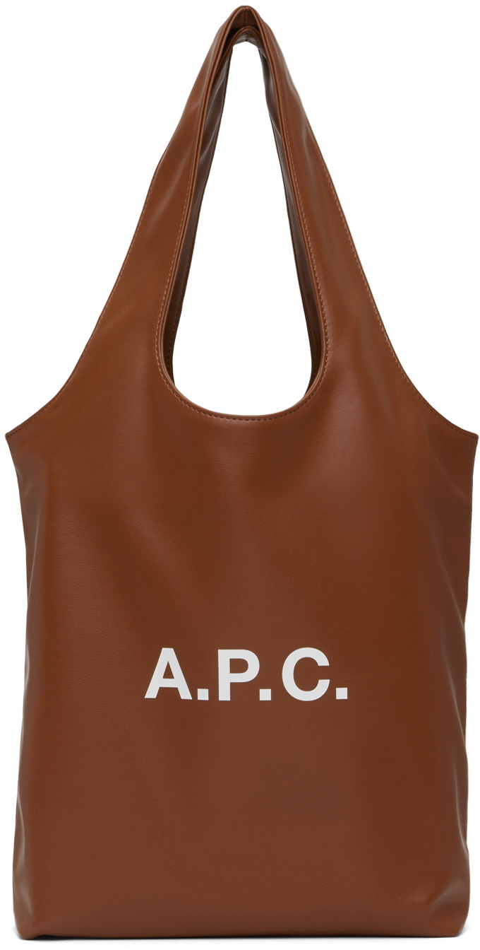 A.P.C. Brown Ninon Small Tote A.P.C.