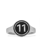 Maison Margiela - Sterling Silver and Enamel Ring - Silver