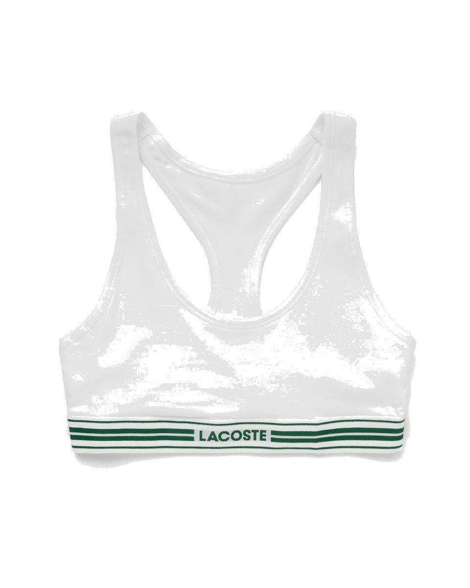 Photo: Lacoste Underwear Bra White - Womens - (Sports ) Bras