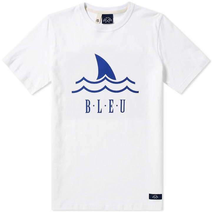 Photo: Bleu de Paname Shark Logo Tee White