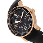 Shield Gilliam Quartz Black Dial Black Leather Mens Watch SLDSH100-4