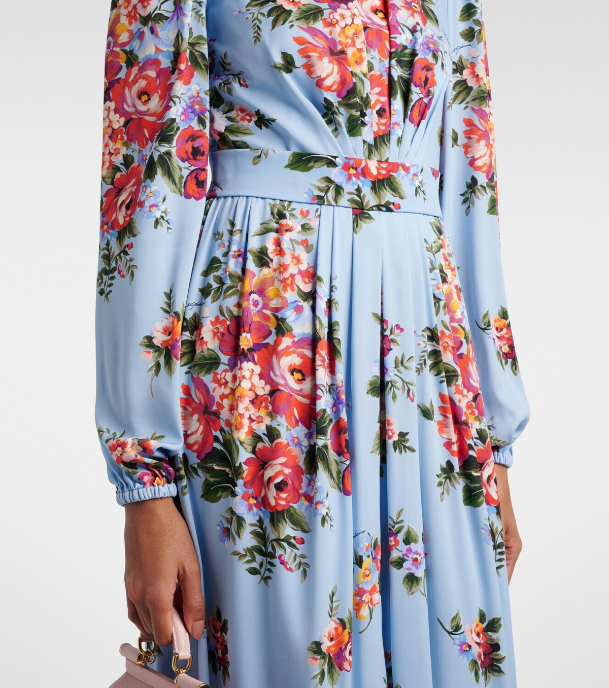 Dolce&Gabbana Floral silk-blend gown