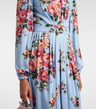 Dolce&Gabbana Floral silk-blend gown