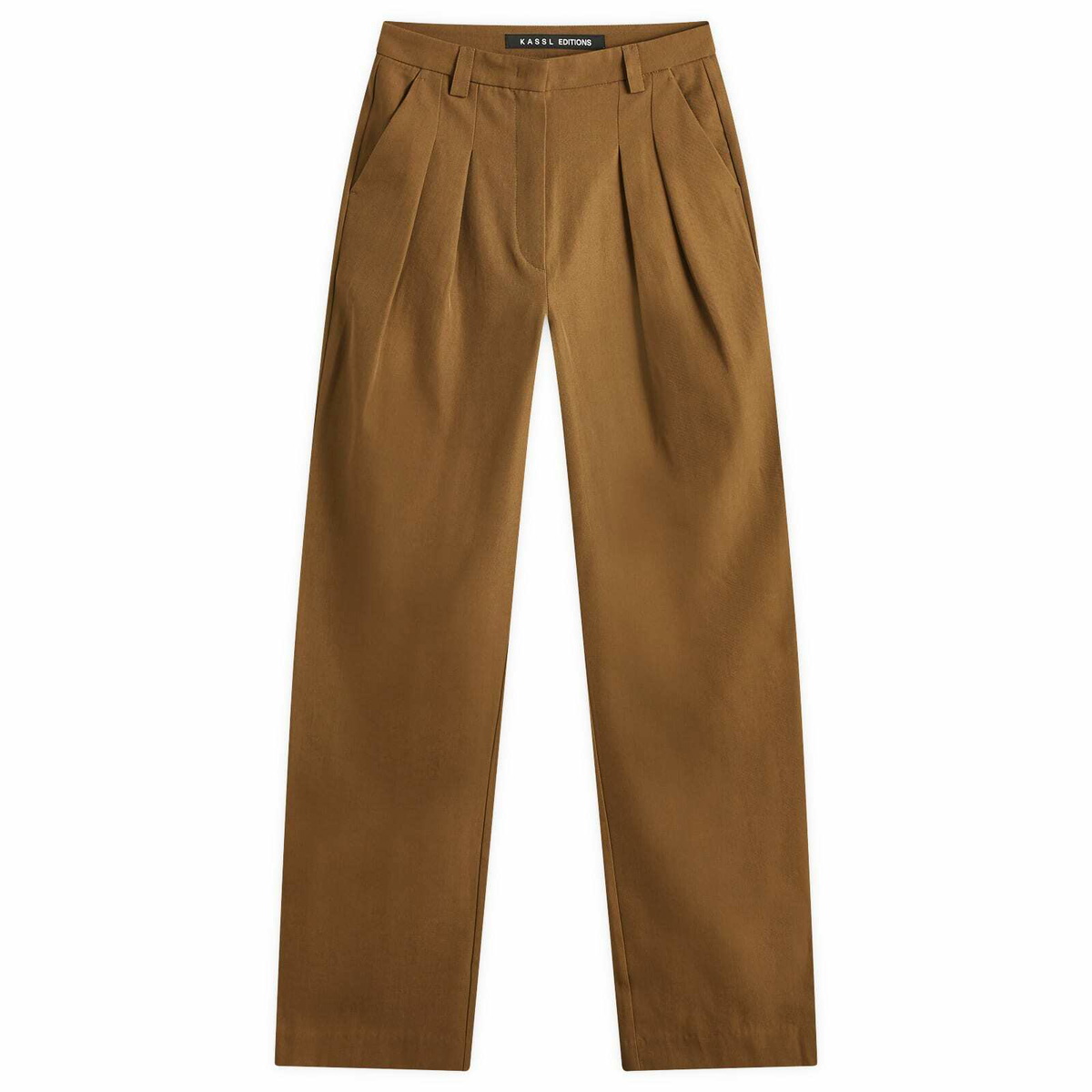KASSL Editions Women's kassl Light Wool Trousers in Breen