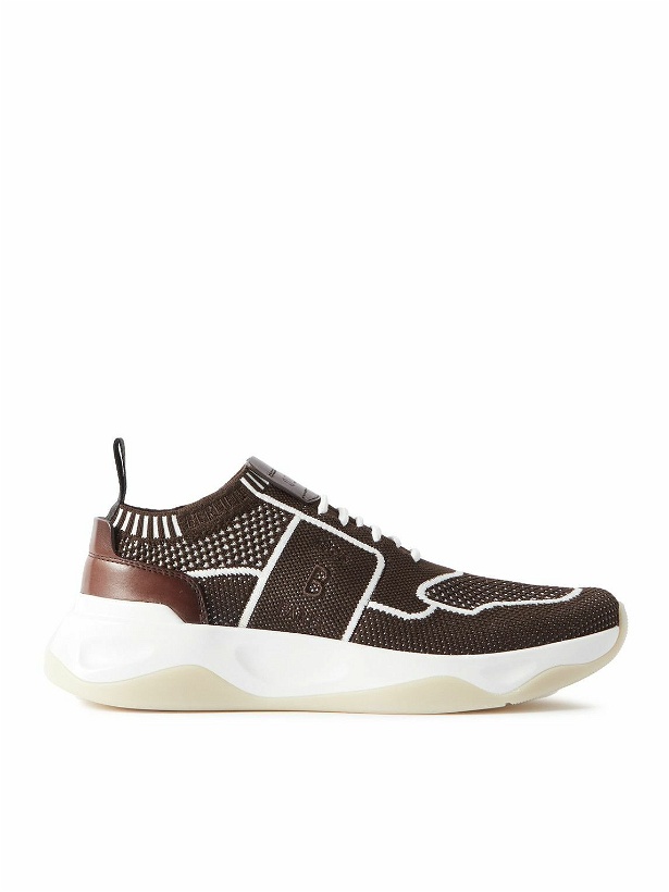 Photo: Berluti - Leather-Trimmed Mesh Sneakers - Brown