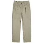 Norse Projects Men's Benn Relaxed Typewriter Pleated Trousers in Clay