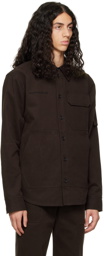 Helmut Lang Brown Cargo Shirt