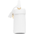 Mark Cross White Croc Benchley Top Handle Bag