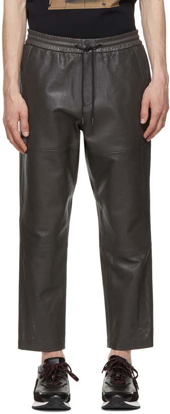 Photo: Hugo Grey Leather Lennet Pants