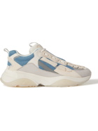AMIRI - Bone Runner Leather and Suede-Trimmed Mesh Sneakers - White