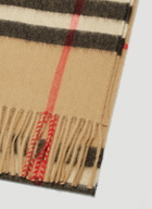 Vintage Check Knit Scarf in Beige