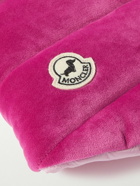 Moncler Genius - Poldo Dog Couture Logo-Appliquéd Quilted Padded Velour Dog Gilet - Pink