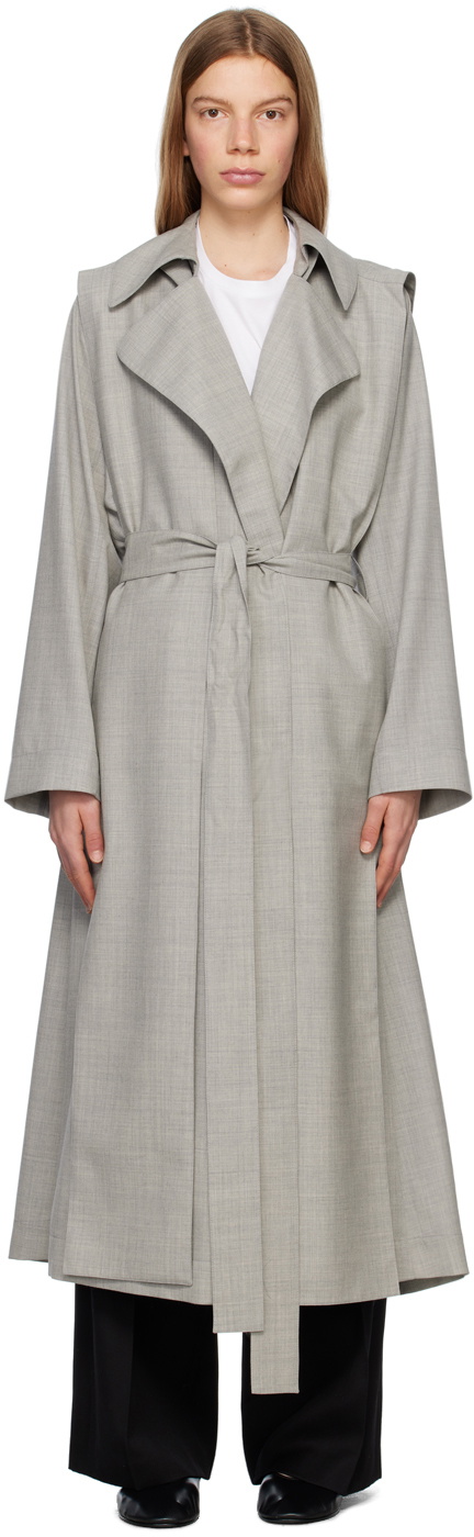 The Row Gray Badva Trench Coat The Row