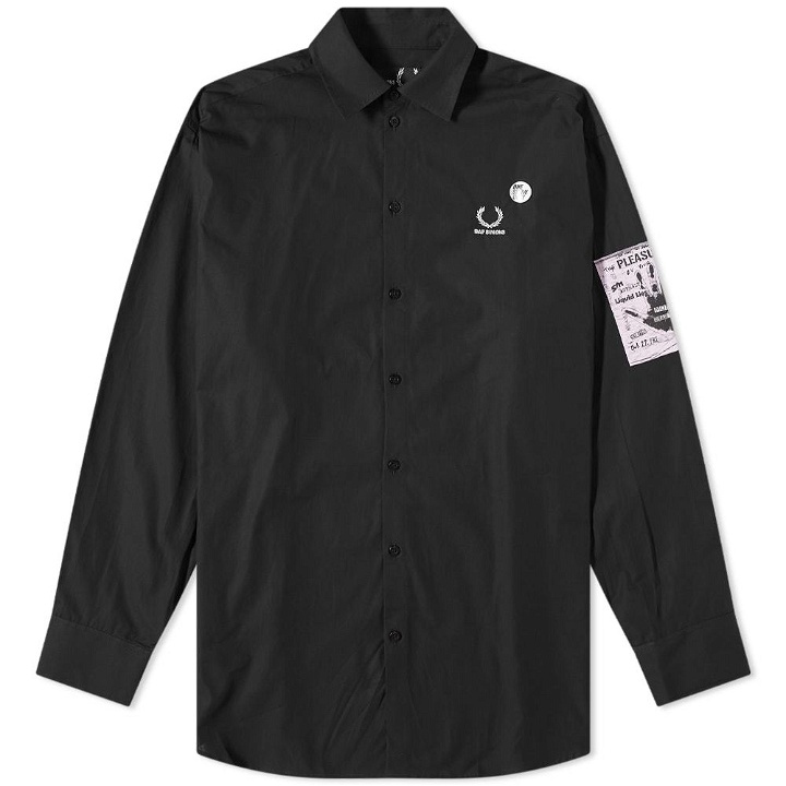 Photo: Fred Perry x Raf Simons Back Patch Oversized Shirt