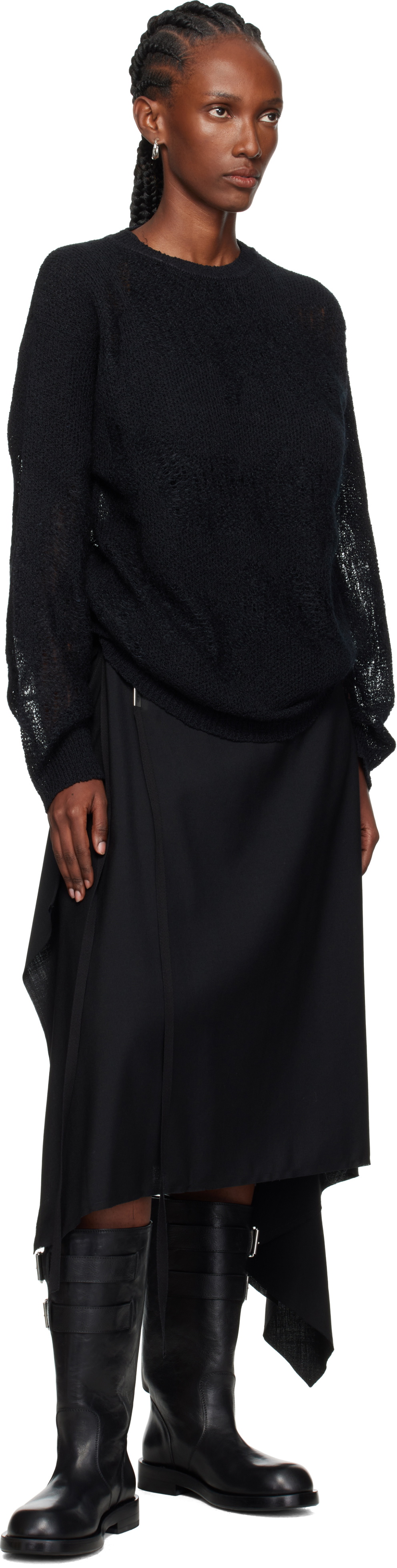 Ann Demeulemeester Black Lalla Oversize Sweater