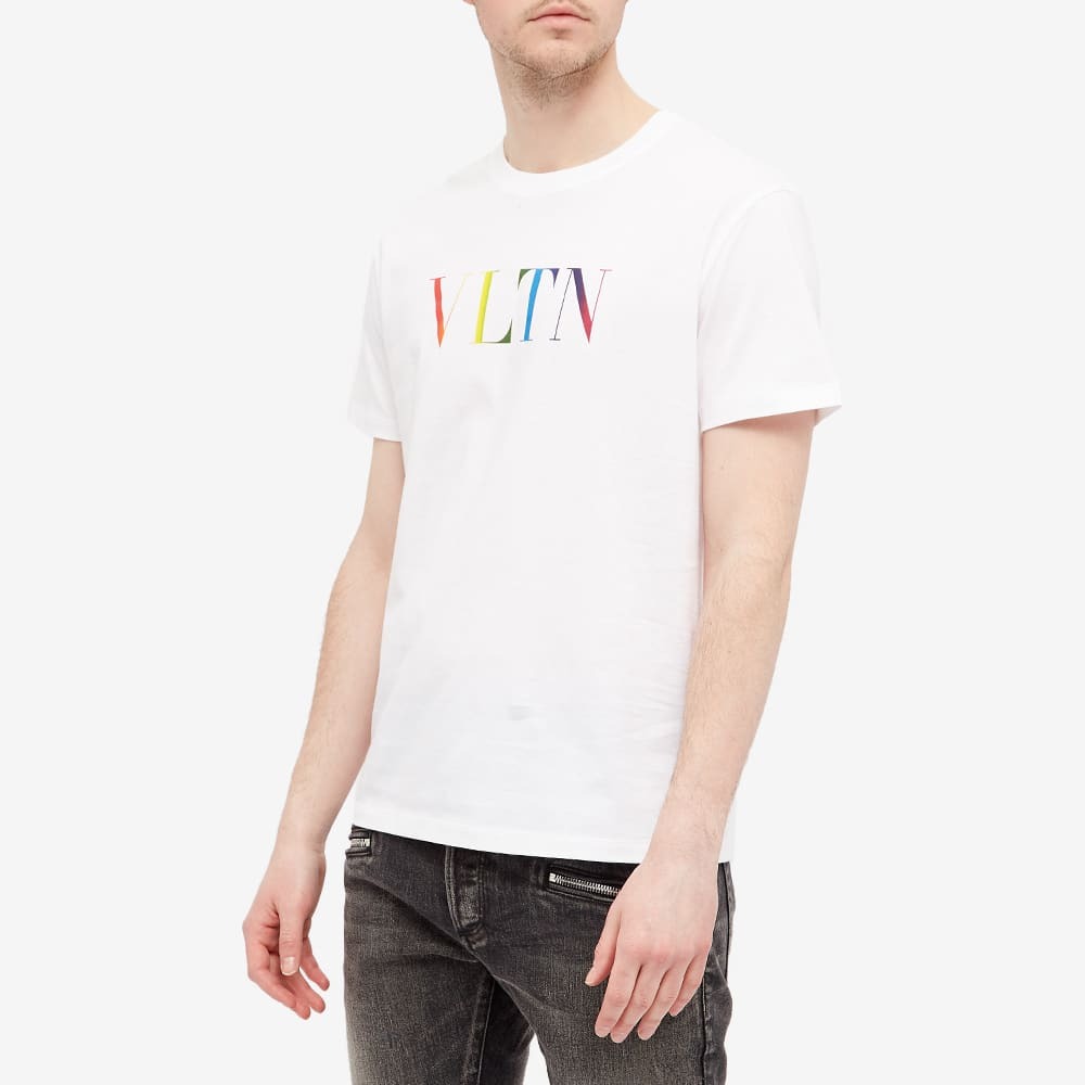 VALENTINO VLTNロゴ ホワイト Tシャツ M Valentino Garavani Men's White V Logo Short Sleeve Crew Neck