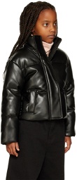 Stand Studio Kids Black Tatum Faux-Leather Jacket