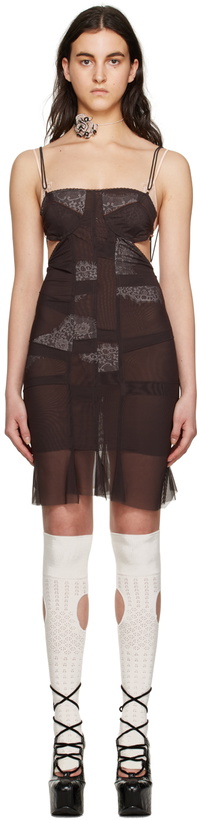 Photo: nastyamasha SSENSE Exclusive Brown Mini Dress
