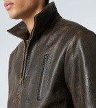 The Row Akia leather jacket