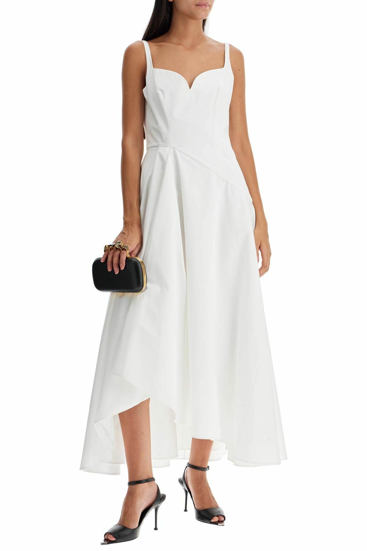 alexander mcqueen long white dress ALEXANDER MCQUEEN Halterneck Gown