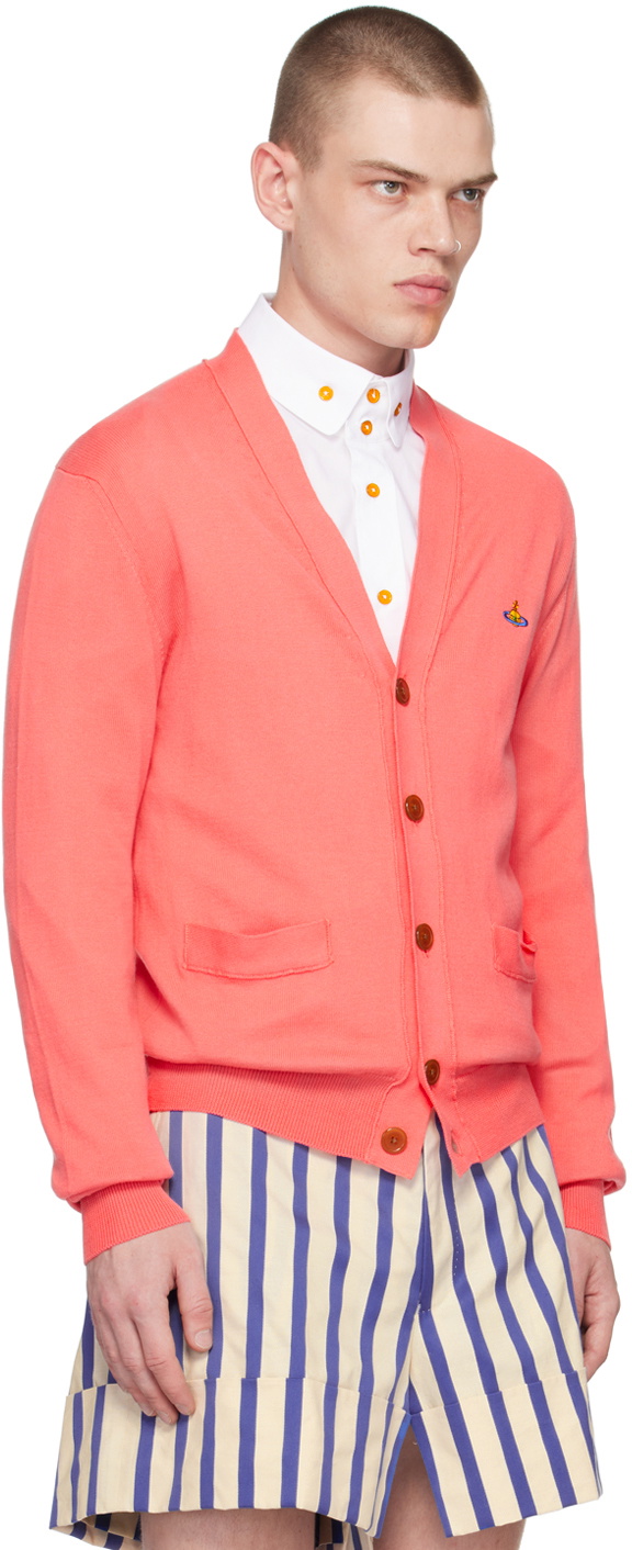 Vivienne Westwood Pink Embroidered Cardigan Vivienne Westwood